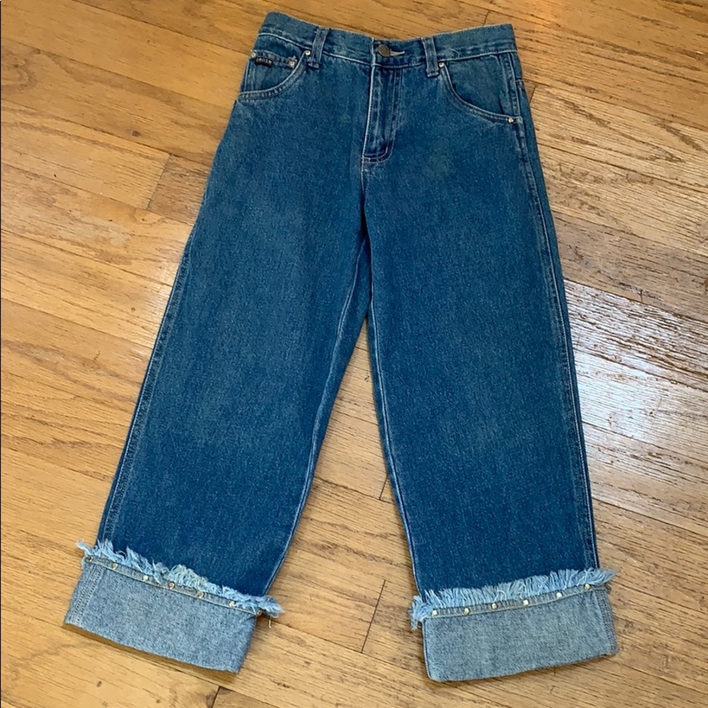 Denim Cuffed Jeans